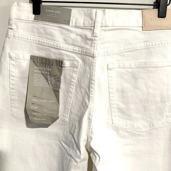 NWT Everlane The Cheeky Straight Jean in Bone - Size 30 Crop - Picture 7 of 9